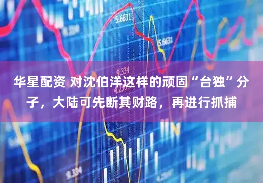 华星配资 对沈伯洋这样的顽固“台独”分子，大陆可先断其财路，再进行抓捕